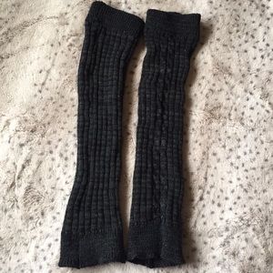DARK GRAY LEG WARMERS